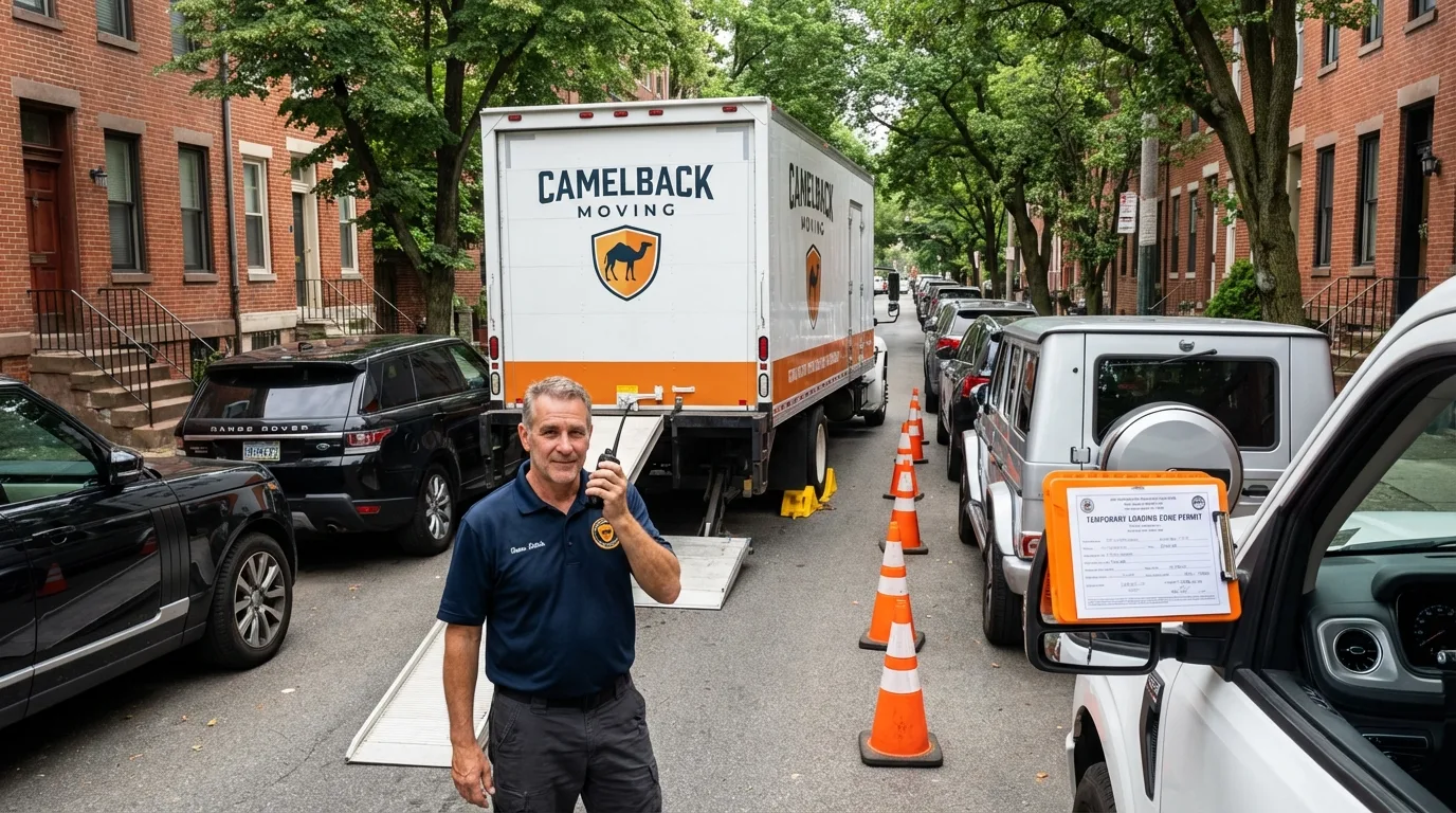 City street loading permit setup in Boiling Springs, PA